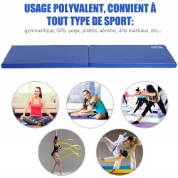 Tapis de Gymnastique Yoga Pilates Fitness HOMCOM surface antidÉrapante 
