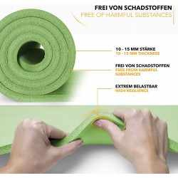 Tapis de Yoga TRESKO épaisseur 1cm+ 