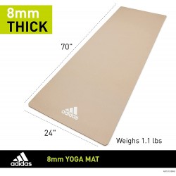 Tapis de yoga adidas roulable 