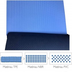 Tapis de Yoga Antidérapant BLUEPILLOW transportable 