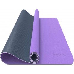 Tapis de yoga avec structure 3 couches, antidérapant sans latex 