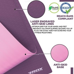 Tapis de Yoga TPE 6mm Antidérapant sans latex 