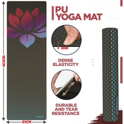 Tapis de Yoga Antidérapant sans Latex 6mm