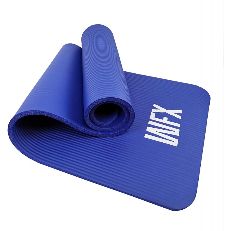 Tapis de Fitness Gym Musculation Antidérapant – Tapis pour Yoga Pilates  Fitness Gymnastique 183 x 61 x 0 6 cm en TPE - Bleu