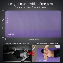 RYAT Tapis Sport Fitness Grande 200×130cm 15mm Epais Tapis de Yoga  Antidérapant XXL Tapis de Gym Pilates Exercice avec Sac de Yo77